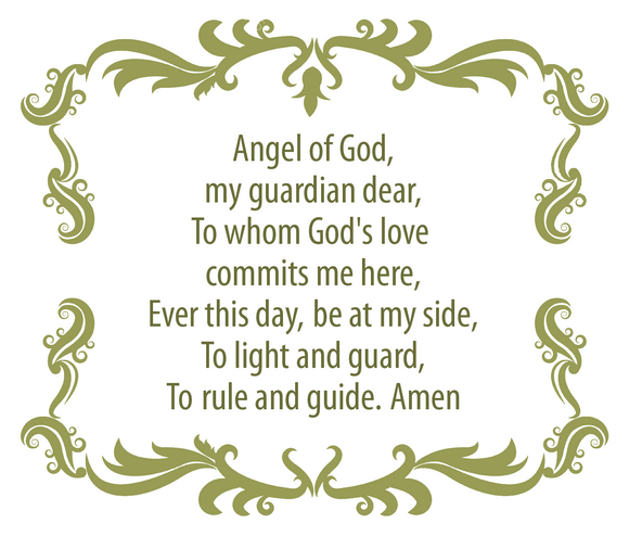 Guardian Angel Prayer Decal