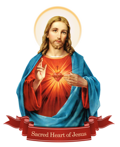 Sacred Heart of Jesus-Auto Decal