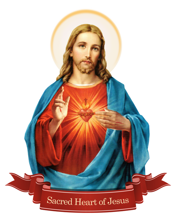 Sacred Heart of Jesus-Auto Decal