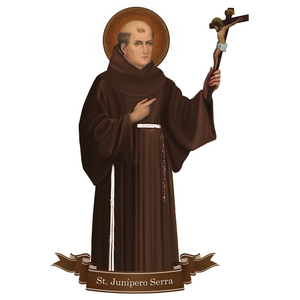 St. Junipero Serra Decal