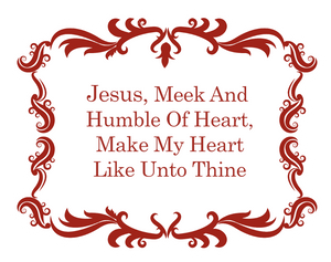 Sacred Heart Prayer Decal