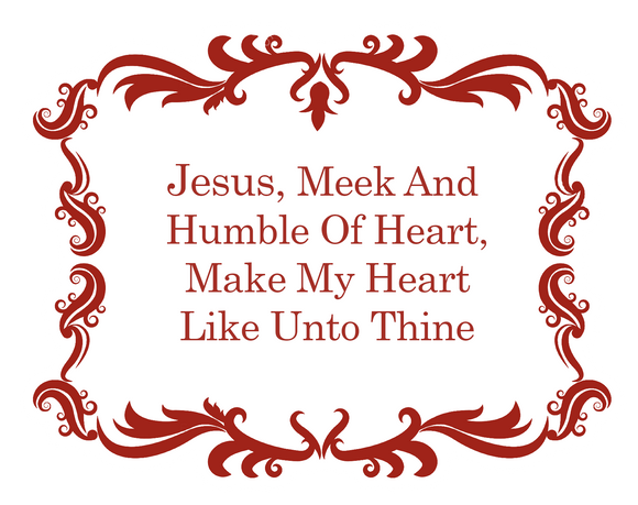 Sacred Heart Prayer Decal
