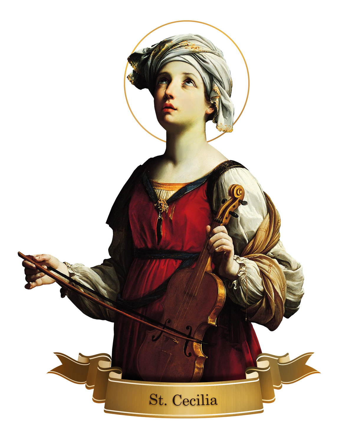 St. Cecilia Decal Devout Decals