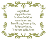 Guardian Angel Prayer Decal