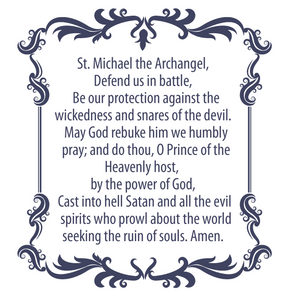 St. Michael the Archangel Prayer Decal